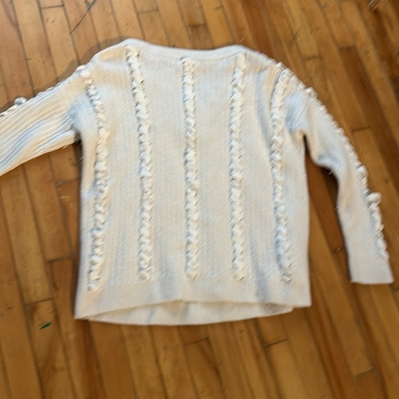 Club monaco wool blend ribbon vneck sweater - Picture 4 of 5